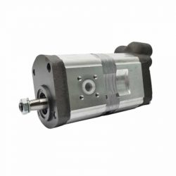 Pompe double tracteur CASE IH avec régulateur en flasque arrière