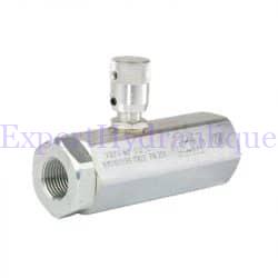 Régulateur de débit unidirectionnel compensé