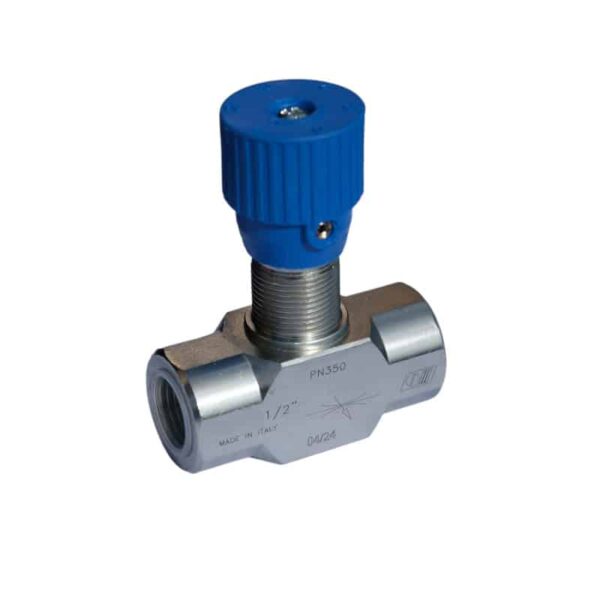 Un restricteur de débit hydraulique bidirectionnel en 1/2BSP.