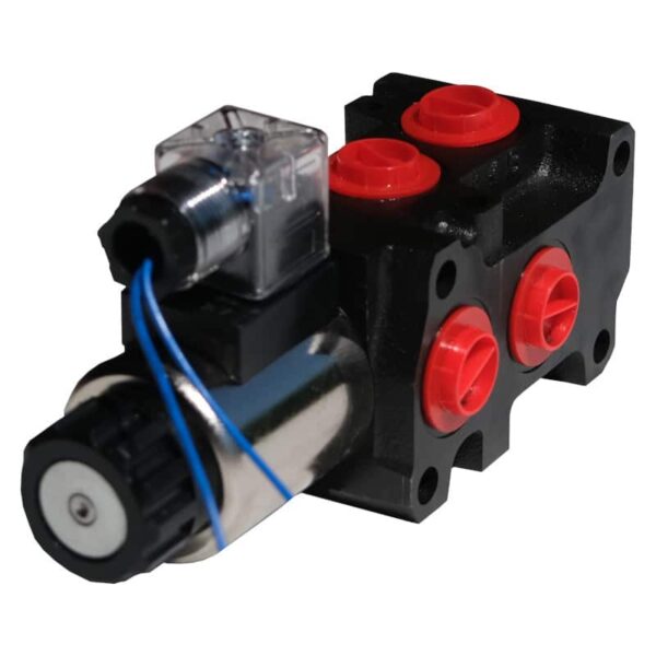 Sélecteur hydraulique 60 l/min Sélecteur de circuit hydraulique 1/2 BSP en 60 l/min aussi appelé électrovanne.