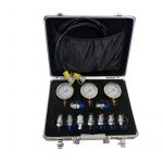 Malette de contrôle hydraulique avec 3 manomètres 3 flexibles et 8 prises de pressions