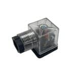 Prise Hirschman lumineuses pour électro distributeurs hydraulique