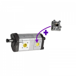 Pompe hydraulique double OMFORT / AUDUREAU