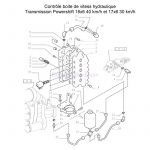 Eclaté pont arrière CNH avec montage boule d'azote