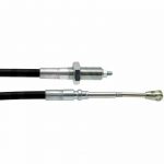 Cable de commande à distance télé flexible vu des deux bouts du cable