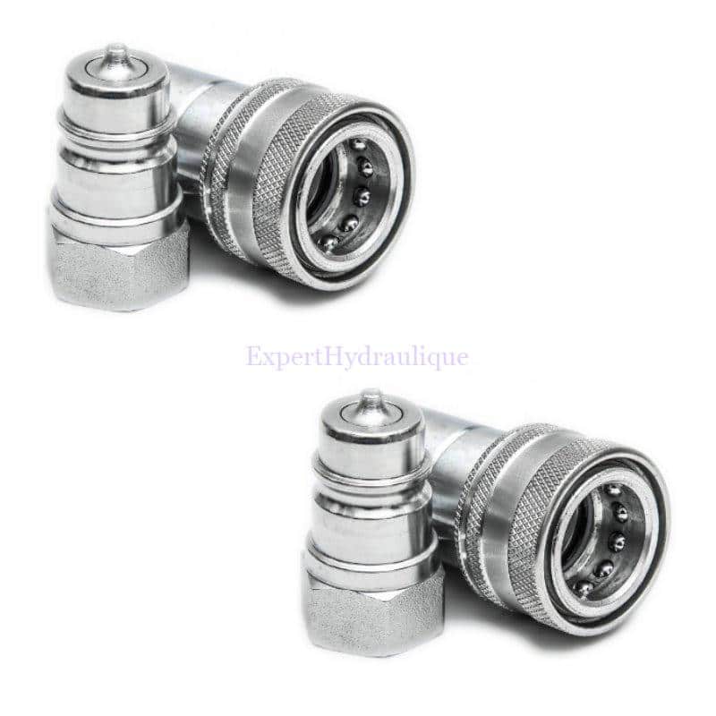FGCOUPL012ISO72041Ax2 Lot de deux jeux de coupleur 1/2 ISO7204