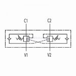 Valve équilibrage 350 bars schéma