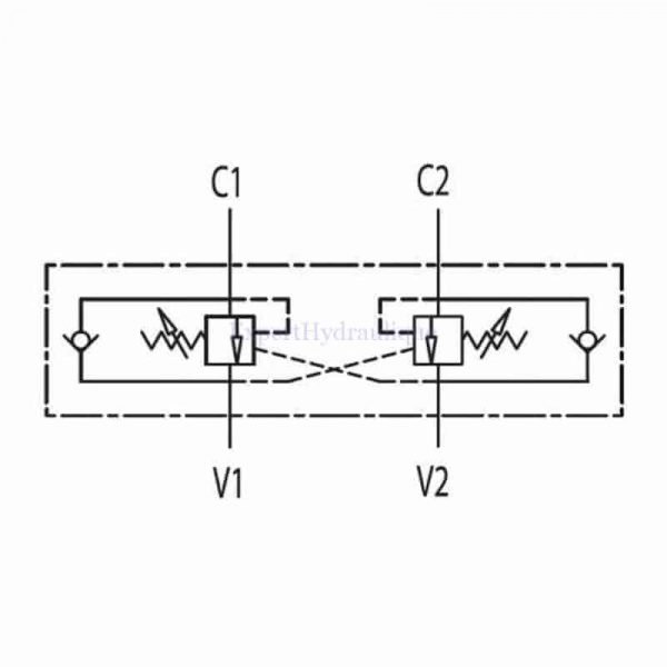 Valve équilibrage 350 bars schéma