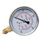 Manomètre avec une plage de mesure de pression allant de 0 à 400 bars.