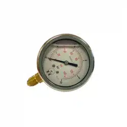 Manomètre Ø 63 mm 1/4” à l'arrière 15 bars pression air - Optimachines