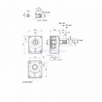 contre palier pompe hydraulique et moteur GR2 avec sortie sur arbre 22 mm