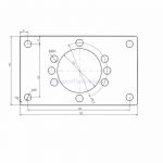 Support moteur Support hydraulique moteur OMP OMR cotes de fixation OMP OMR cotes de fixation