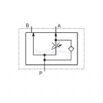 Schema Diviseur de débit hydraulique 60 l/mn
