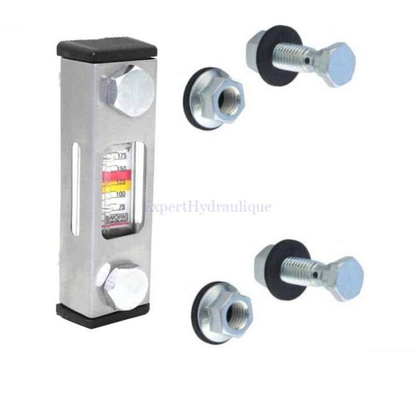 Niveau d'huile avec thermomètre pour réservoir hydraulique