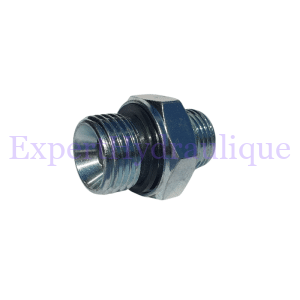 Raccord droit adaptateur BSP avec joint et Métrique