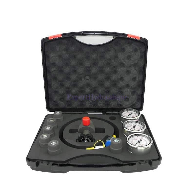 FGACCVALISE Appareil de tarage pour boule azote, valise complète avec mano et différents raccords adaptateurs