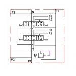 schema distributeur hydraulique 1 SE et 1 DE