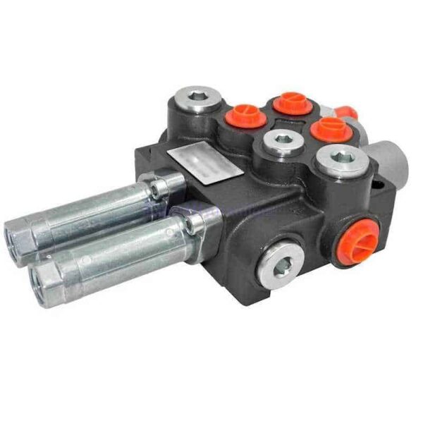 FGDM080A1B1CABLES Distributeur hydraulique 80 litres en version 1 simple effet et un double effet commandé par cables