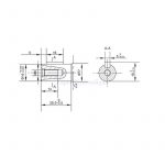 Moteur hydraulique OMM32 cotes de l'arbre