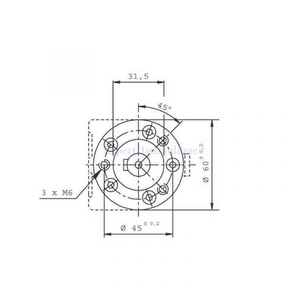 OMM32 flasque de montage