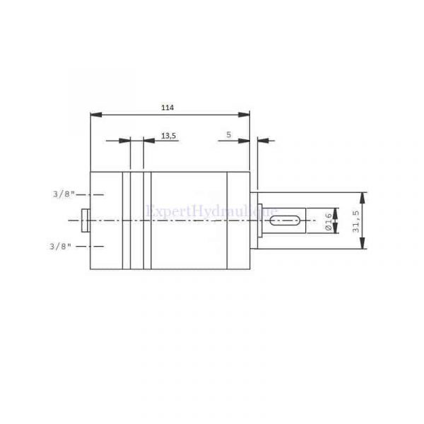 Moteur hydraulique OMM32 cotes
