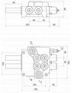cotes 80 litres deux elements