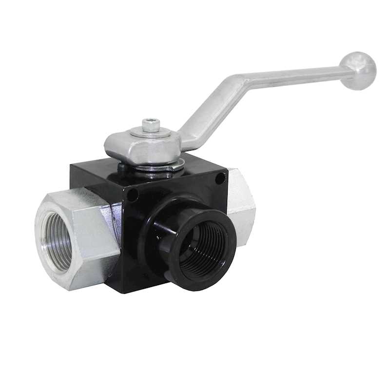 FGROB3038ACIER Vanne manuelle 3 voies deux positions