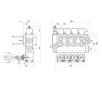 Distributeur hydraulique 4 fonctions 4 simples effets 40L – Image 2