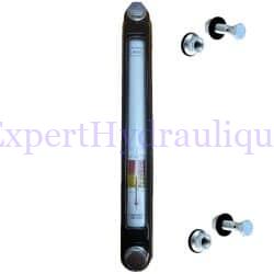 Indicateur de niveau de réservoir d'huile grande hauteur de 250 mm fournie avec vis et joints