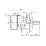 Schéma moteur hydraulique 200 cc SEA 6B