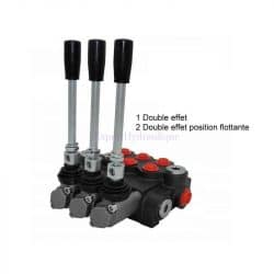 Distributeur hydraulique 1 double effet et 2 positions flottantes