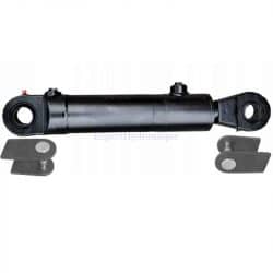 Vérin hydraulique double effet avec rotules et fixations