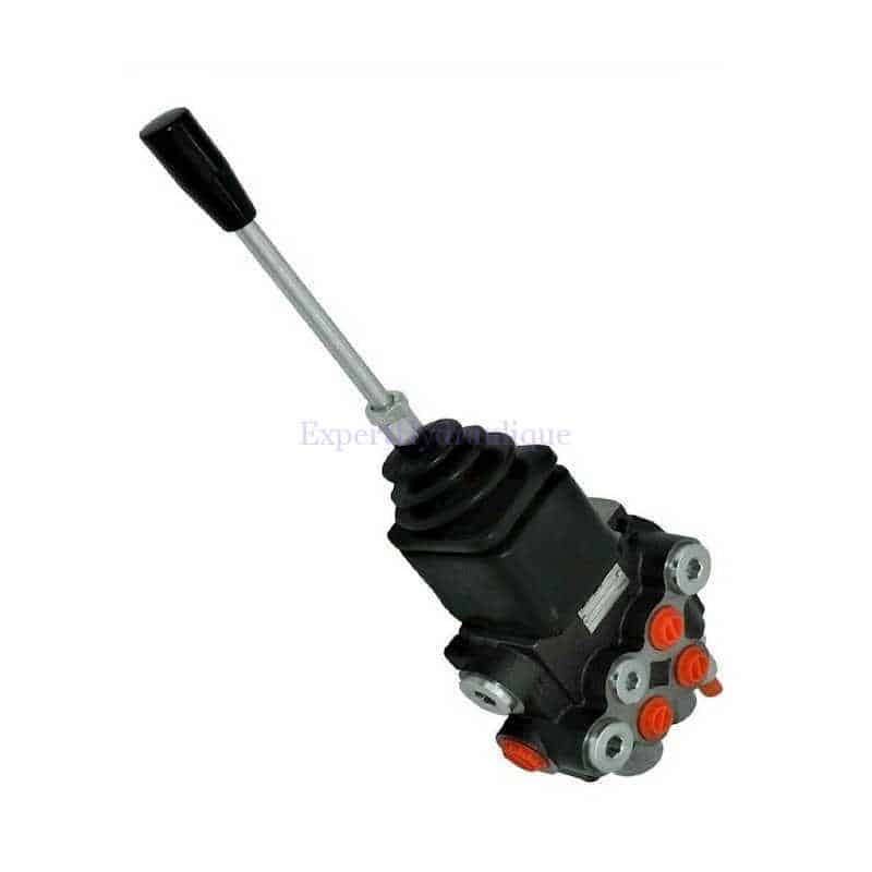 FGDM040A1B1MONOLEV Distributeur hydraulique 40 litres /mn avec mono levier en croix. Un simple effet et un double effet