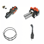 Kit hydraulique 3 fonctions pour chargeur avec Joystick 80l/min