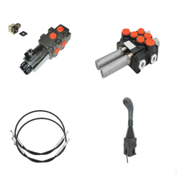 Kit-chargeur-80-l-en-deux-DE-3-eme-fonction-electrique-en-90-litres-2 Kit hydraulique 3 fonctions pour chargeur avec Joystick 80l/min – Image 1
