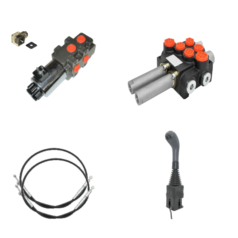 Kit-chargeur-80-l-en-deux-DE-3-eme-fonction-electrique-en-90-litres-2 Kit hydraulique 3 fonctions pour chargeur avec Joystick 80l/min – Image 1