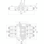 Côtes distributeur électrique 3 double effet 12 ou 24V