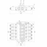 Côtes distributeur électrique 5 double effet 12 ou 24V