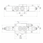 Côtes du distributeur électrique 1 double effet 12 ou 24V
