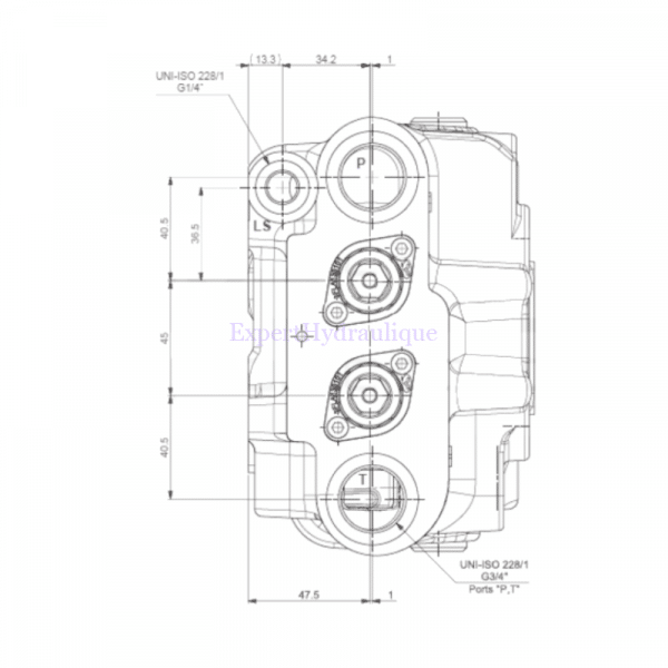Côtes face arrière distributeur