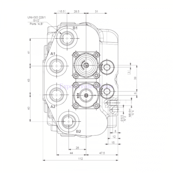 Côtes face avant distributeur