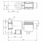 Dimensions électrovanne