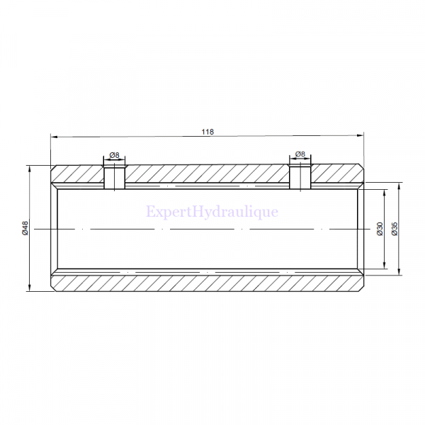 Dimensions manchon d'accouplement 1 38
