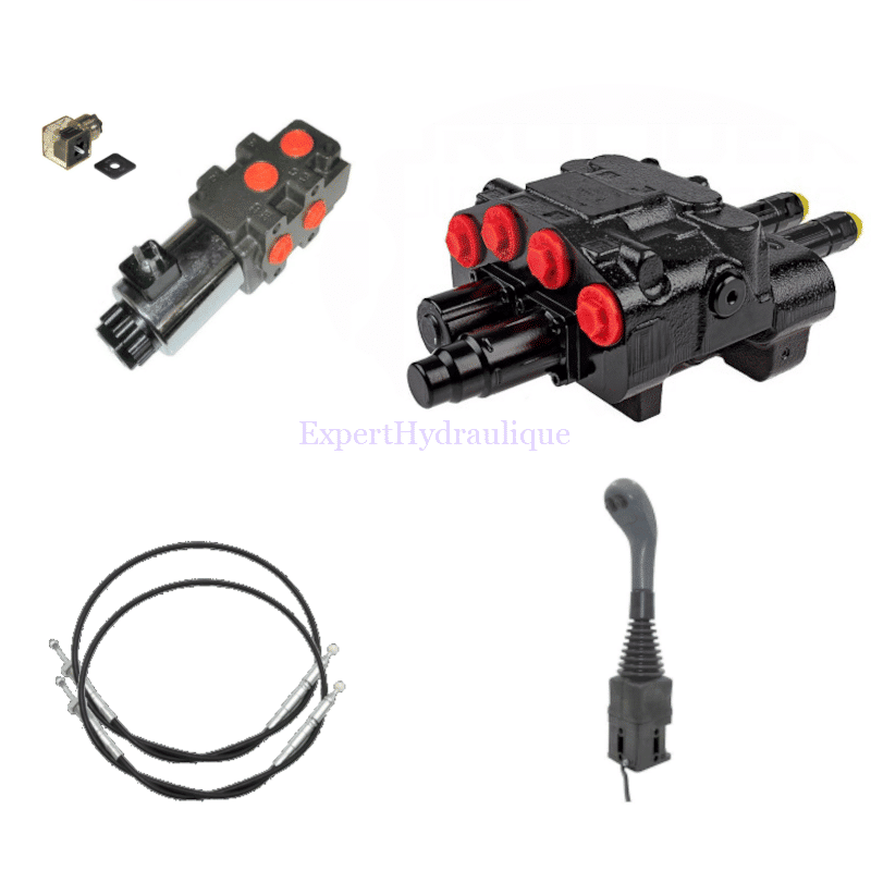 Kit chargeur LS 2 doubles effets dont flottante + 3 ème fonction électrique 90L Kit chargeur LS 2 doubles effets dont flottante + 3 ème fonction électrique 90L