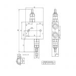 Limiteur de pression double en ligne 1/2 BSP cotes d'encombrement