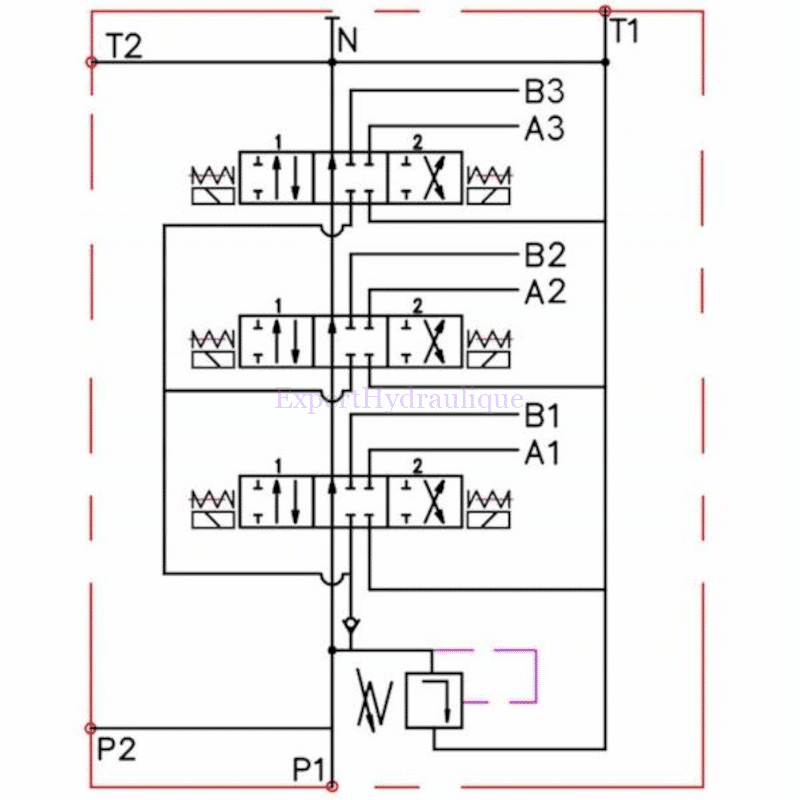 Distributeur a commande electrique 12v - 80l/min 3 elements