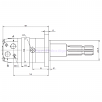 Côtes moteur OMS 200 cm3 avec arbre PTO