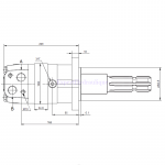 Côtes moteur OMS 315 cm3 avec arbre PTO