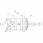 Côtes moteur hydraulique BMT 250 cm3 arbre de 40mm