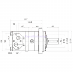 Côtes moteur hydraulique BMT 630 cm3 arbre de 40mm